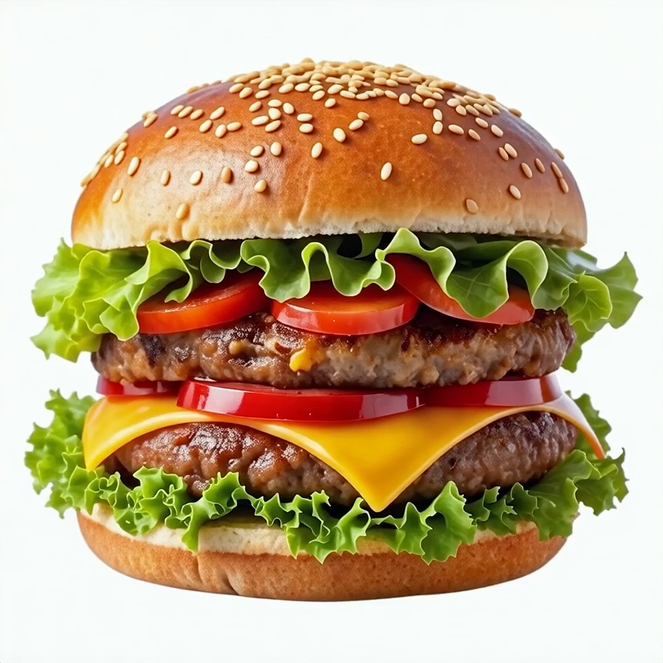 Exploded Burger Animation