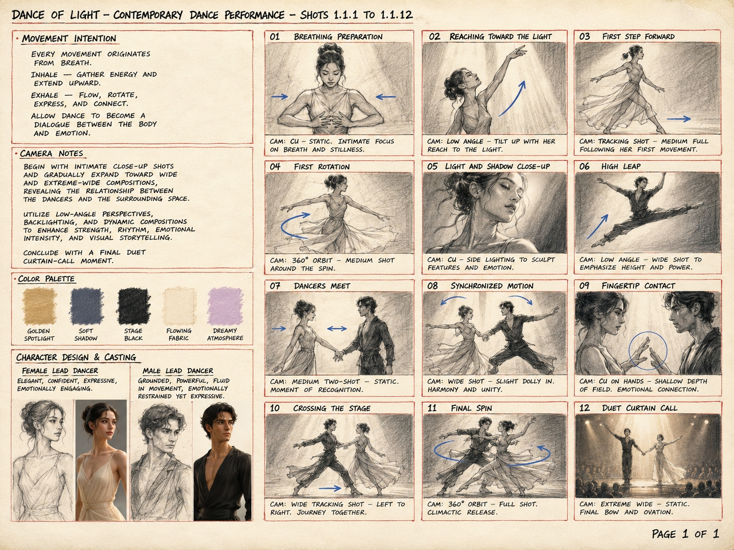 AI Storyboard Result Example 1