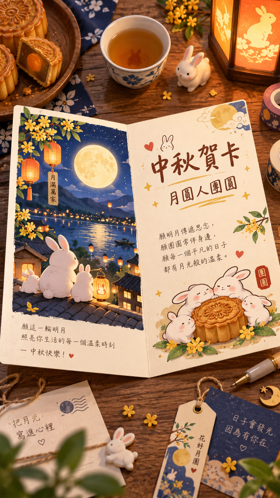 AI 中秋賀卡