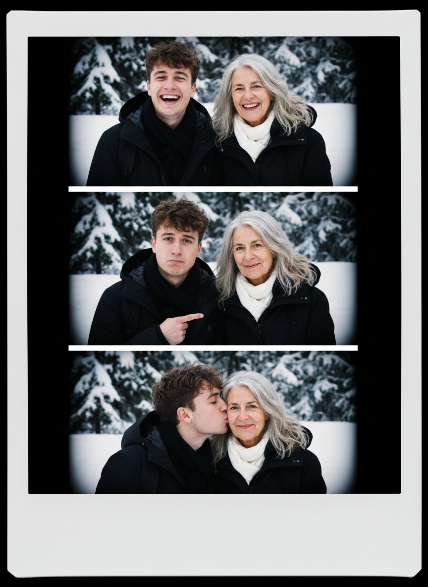 3-frame Polaroid Strip