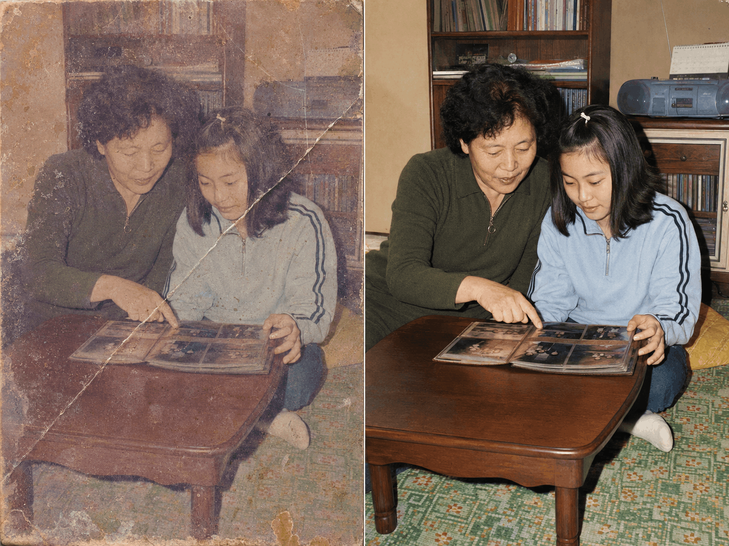 옛날 사진 복원 효과 예시 2