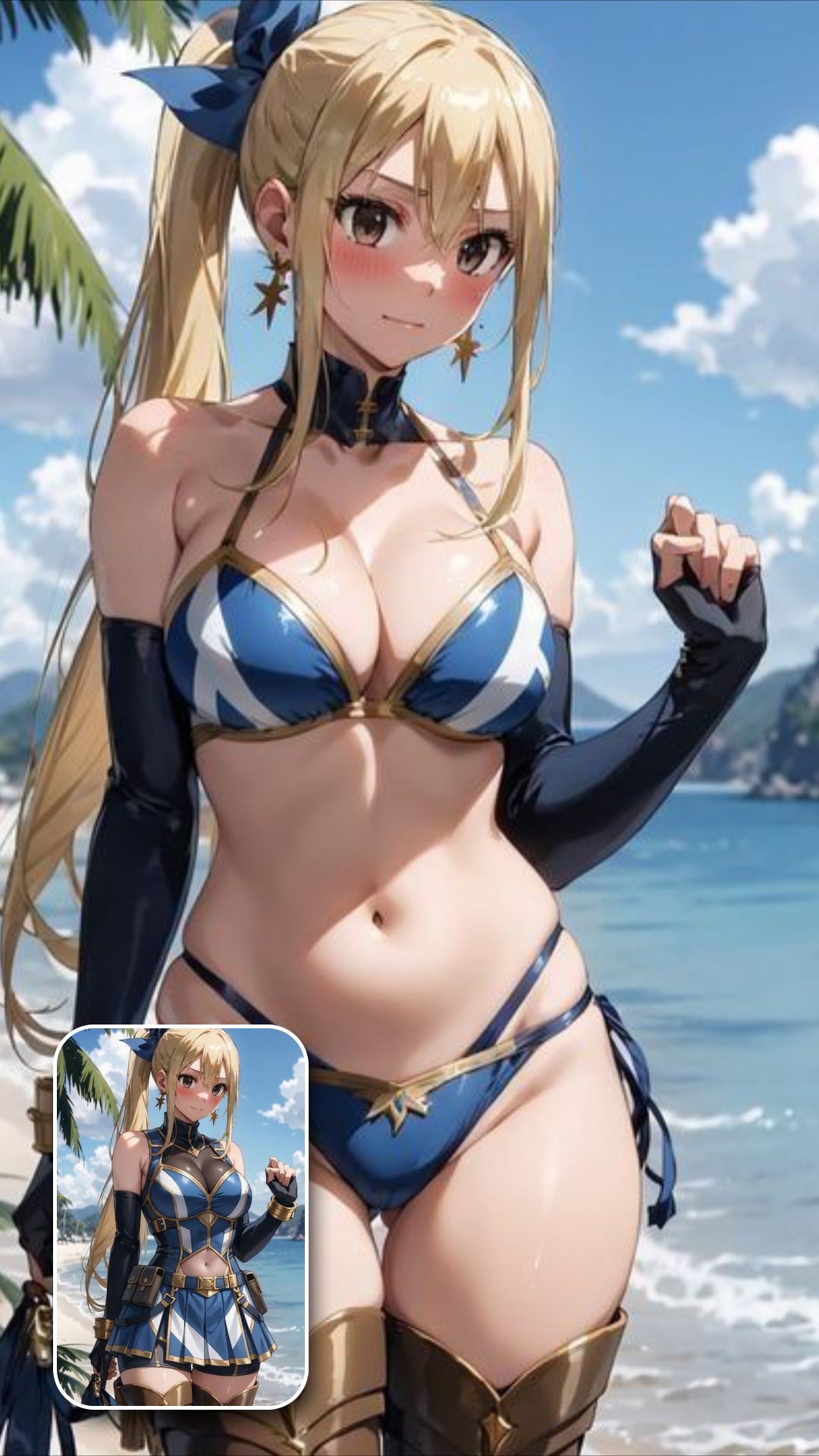 動漫角色比基尼圖