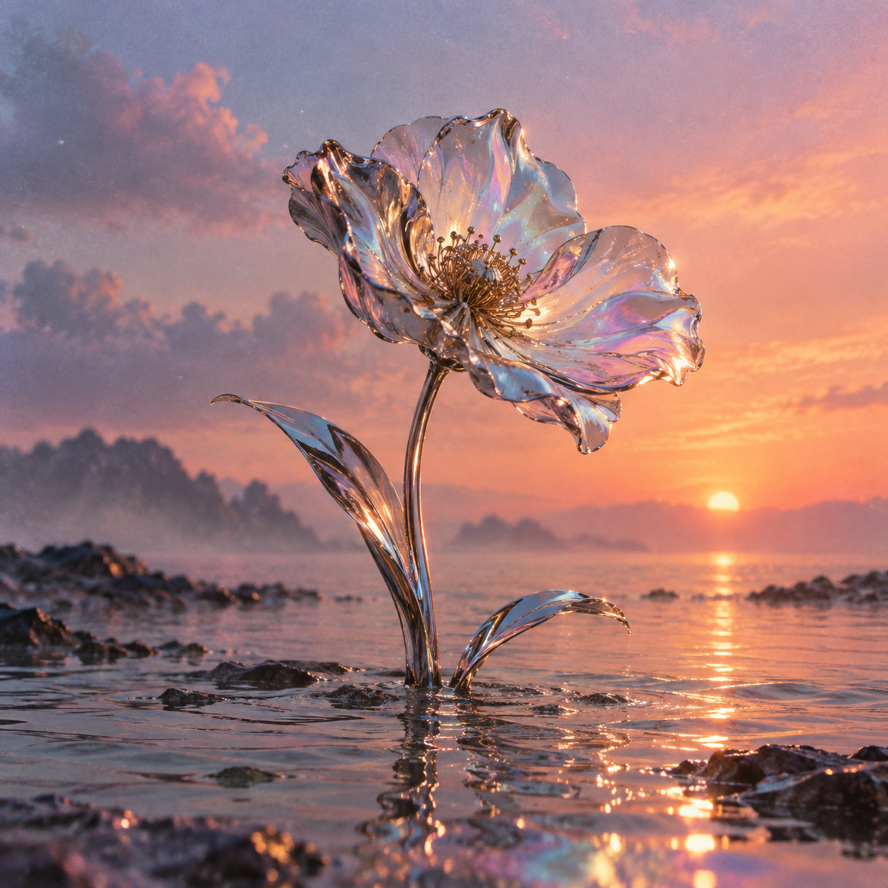 AI Album Flower Cover