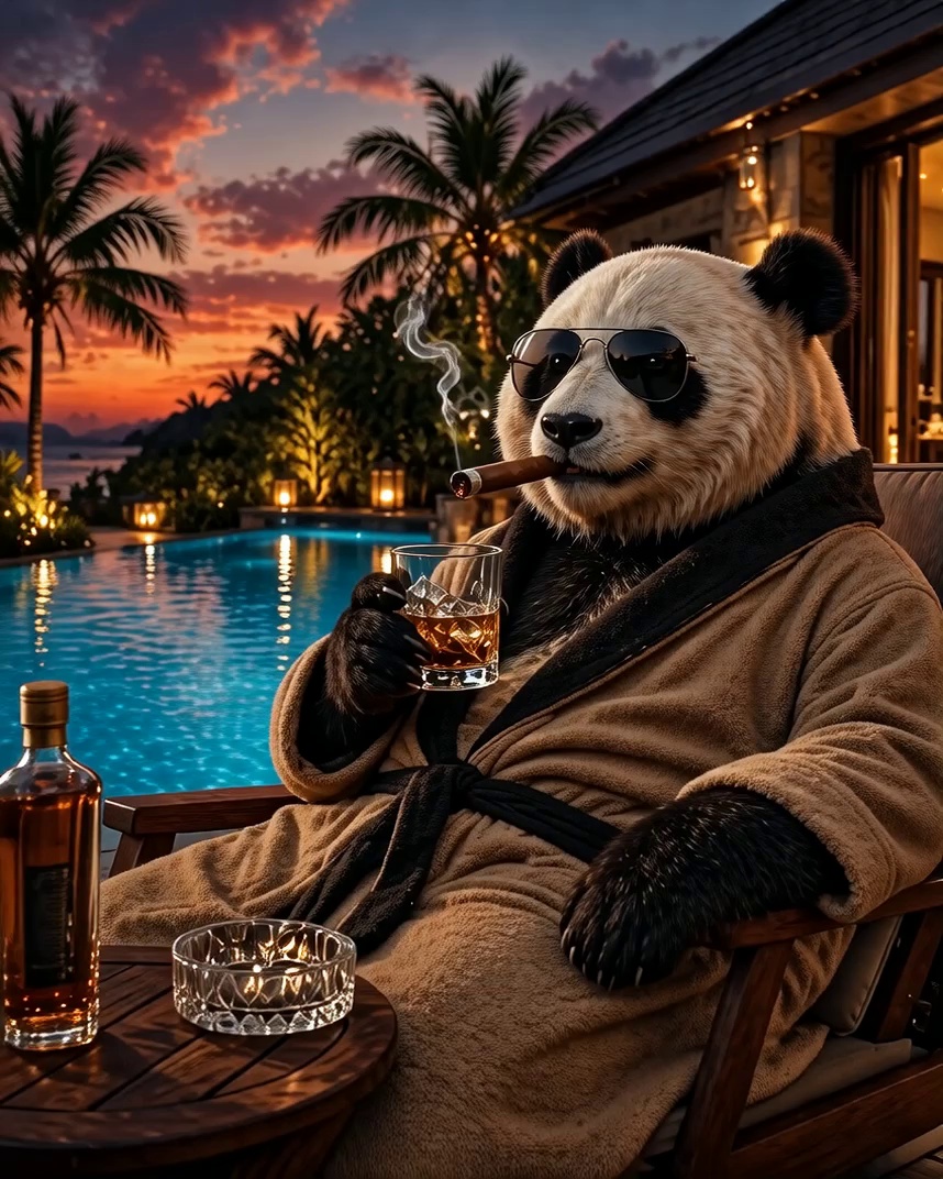 Luxury Panda Sunset