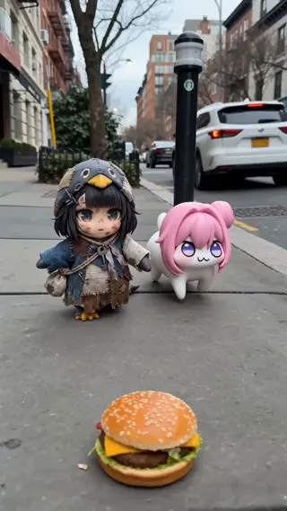 Gugu Gaga Eating Burger