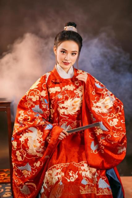 Hanfu Woman with Fan