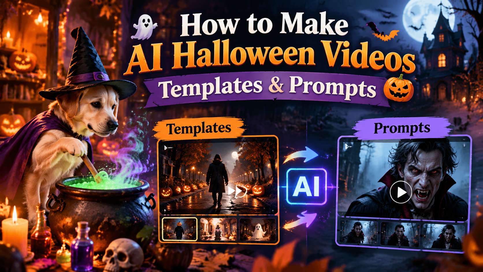 How to Make AI Halloween Videos with Templates & Prompts