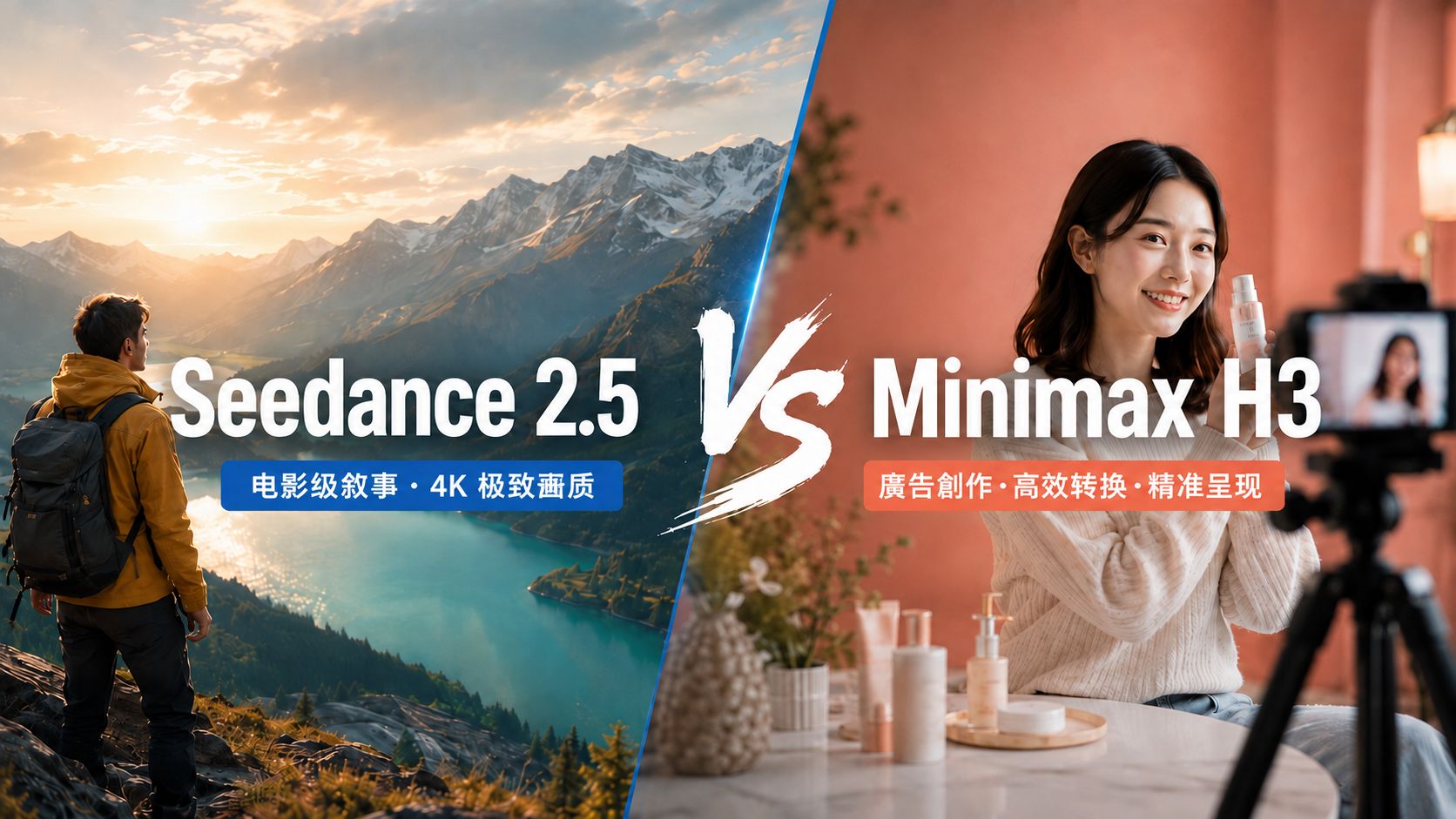 Seedance 2.5 與 MiniMax H3 同提示詞實測